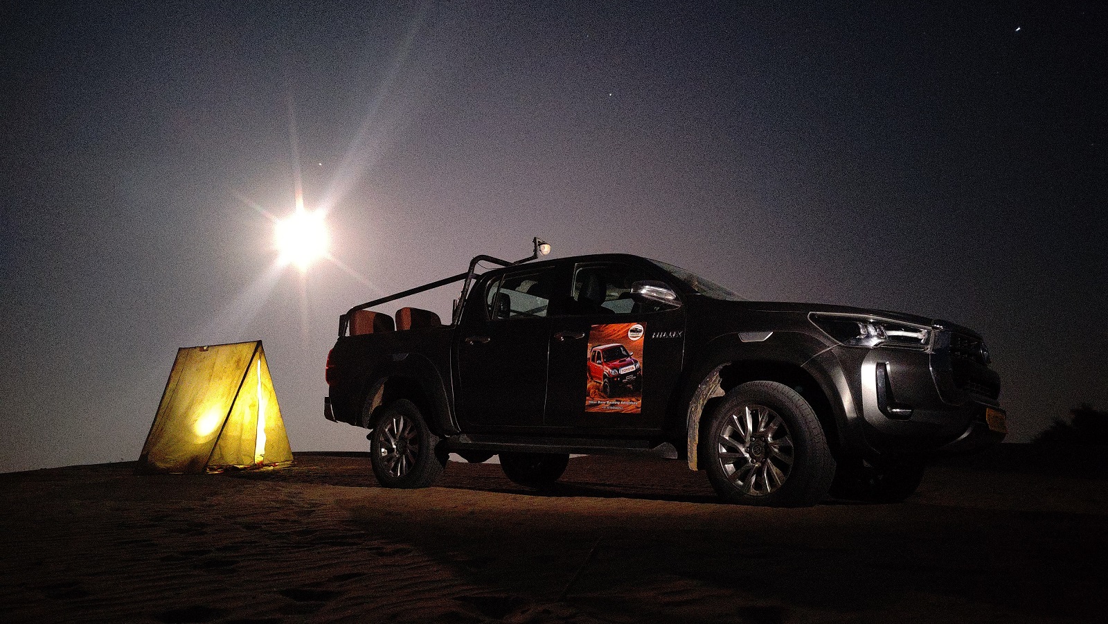 A Sam Dunes jeep safari is an exciting way to experience the Thar Desert near Jaisalmer, India